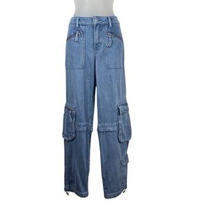 Lucky Brand Women's Luxe Denim Cargo Jeans